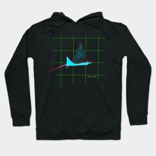 Cool drawing of a spotted eagleray Hoodie